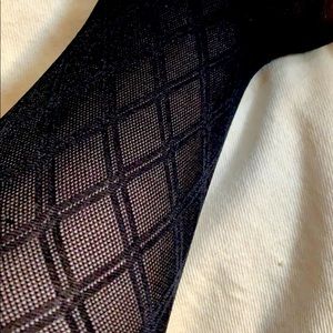 Spanx patterned black stockings